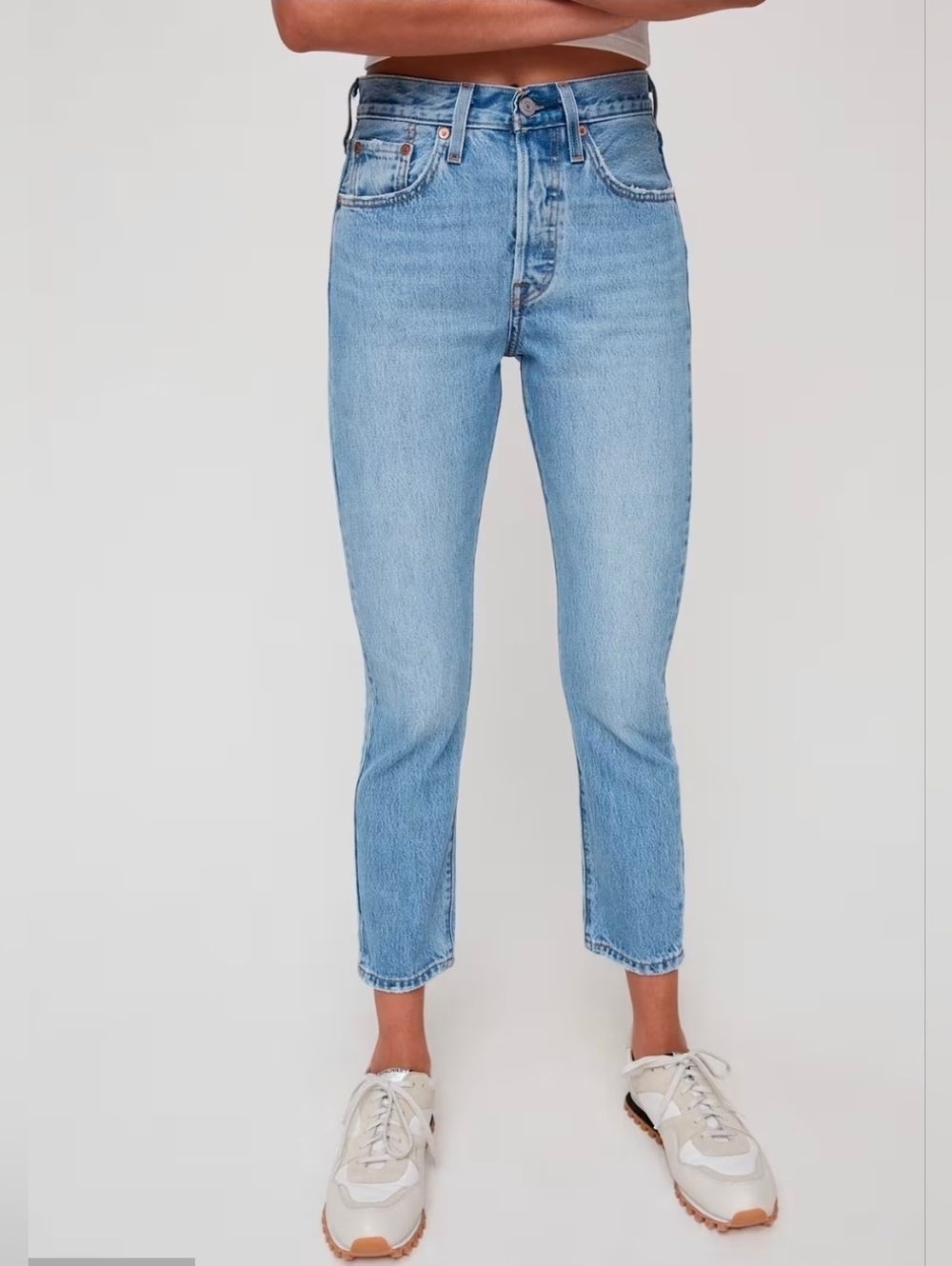 ❤️ LEVI'S PREMIUM 501 HIGH RISE CROPPED SKINNY JEANS, 4 (27)